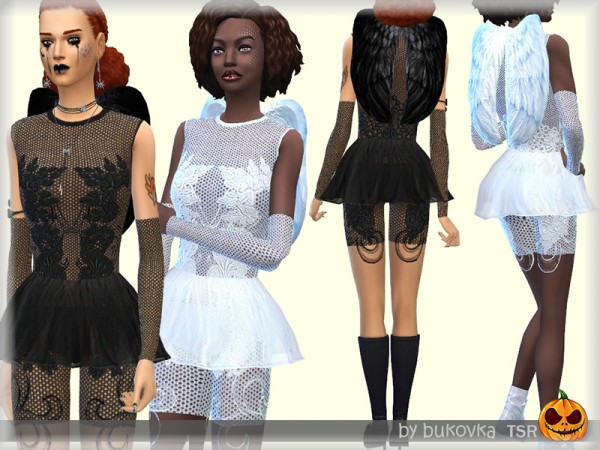  The Sims Resource: Dress Angel by Bukovka