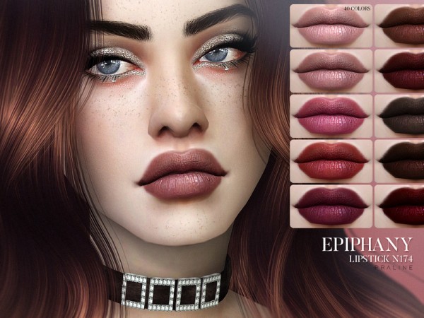  The Sims Resource: Epiphany Lipstick N174 by Pralinesims