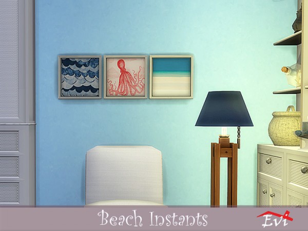  The Sims Resource: Beach instants paints by evi