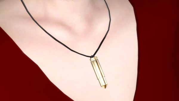 Players Wonderland: Bullet Necklace • Sims 4 Downloads
