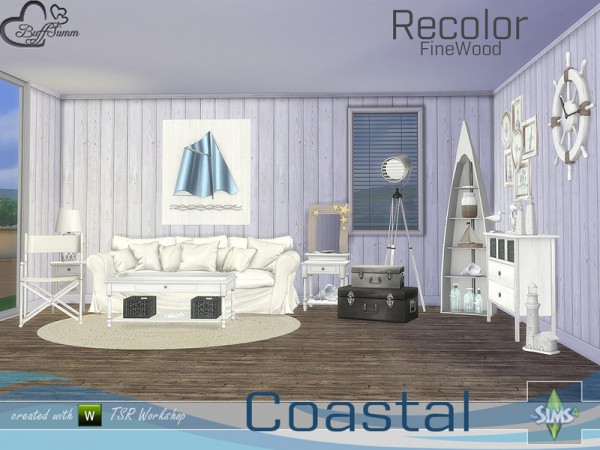  The Sims Resource: Coastal Living Fine Wood Recolor by BuffSumm