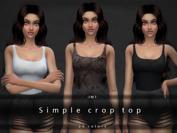  The Sims Resource: Simple crop top by JMT