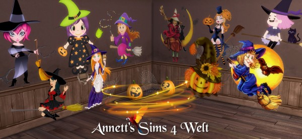  Annett`s Sims 4 Welt: Wall Deco Witches