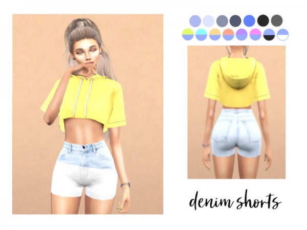  The Sims Resource: Denim Shorts by tigerlillyyyy