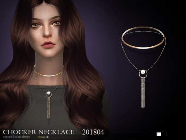  The Sims Resource: Necklace F 201805 by S Club