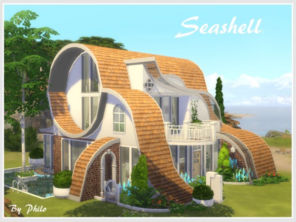  The Sims Resource: Seashell House (No CC) by philo
