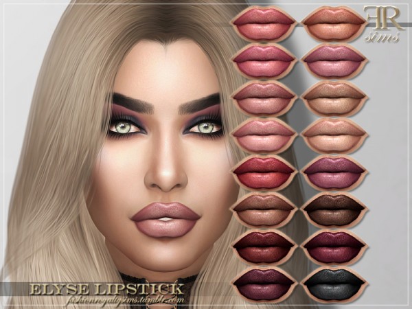  The Sims Resource: Elyse Lipstick by FashionRoyaltySims