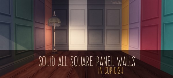 Picture Amoebae: Solid All Square Panel Wall