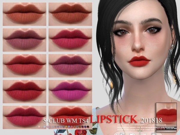  The Sims Resource: Diana Lipstick by FashionRoyaltySims