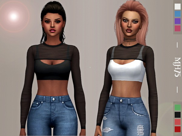  The Sims Resource: LaDonna Top by Margeh 75