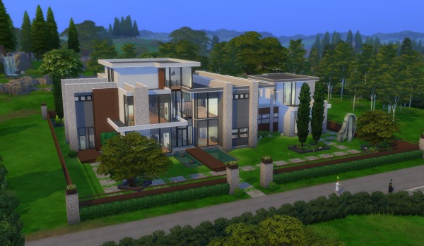  Mod The Sims: Starlight Drive Mansion (no CC) by wouterfan