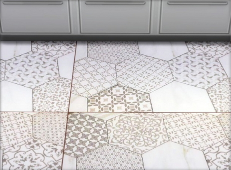  All4Sims: Tiles for kitchen and bath by Oldbox