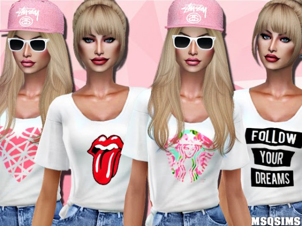  MSQ Sims: Knotted Graphic Tees 02