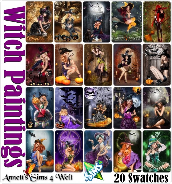  Annett`s Sims 4 Welt: Witch Paintings