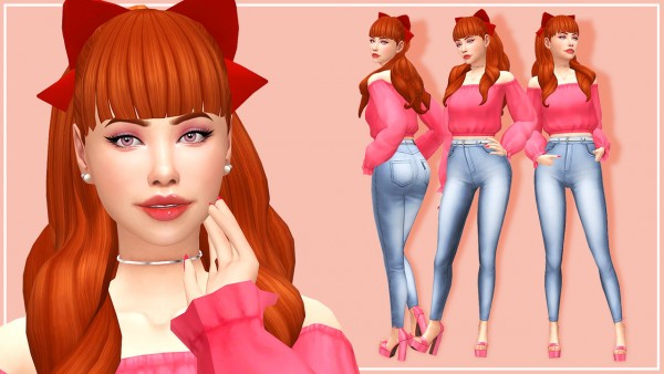 Aveline Sims: Blossom outfit