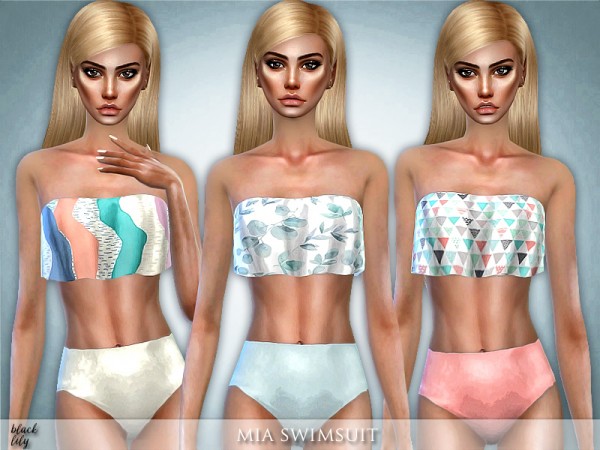  The Sims Resource: Mia Swimsuit by Black Lily