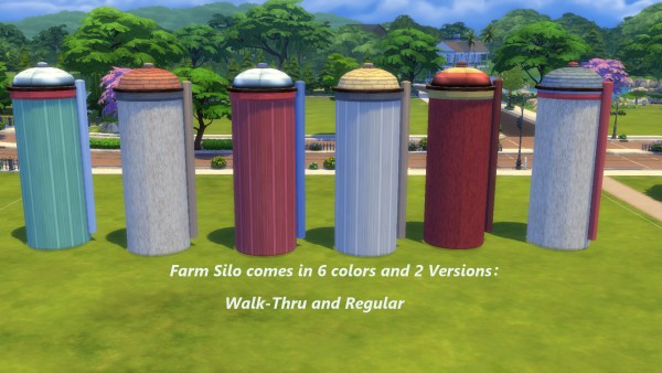  Mod The Sims: Farm and Industry Silos by Snowhaze
