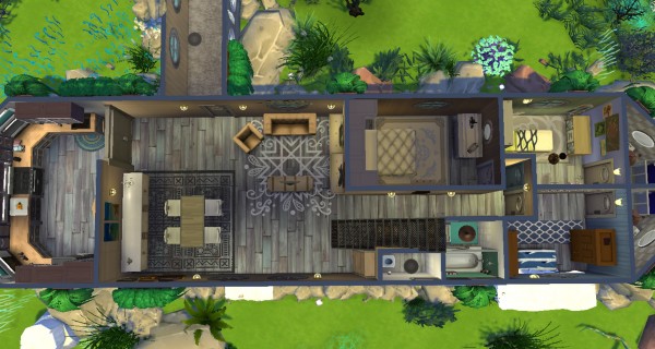  Mod The Sims: A barge for a house ? Welcome home by valbreizh