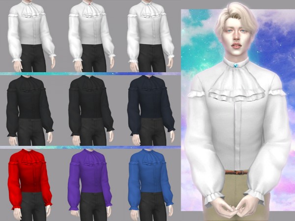  The Sims Resource: Gentlemens fortune shirt by WistfulCastle