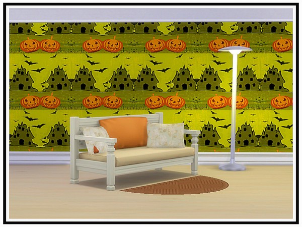  The Sims Resource: Halloween 3 Walls by marcorse