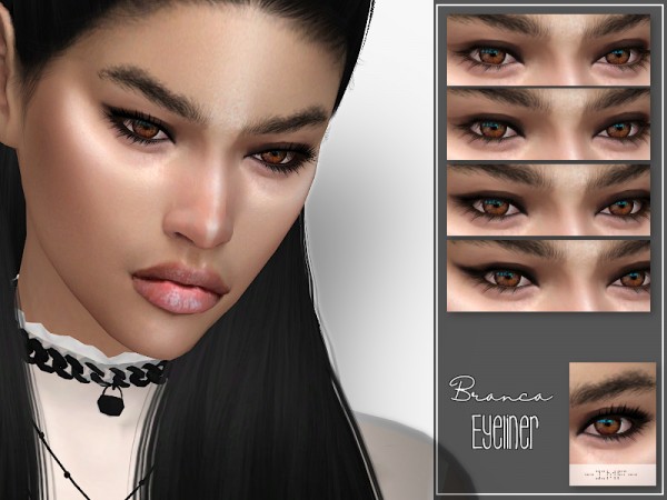  The Sims Resource: Branca Eyeliner N.21 by IzzieMcFire