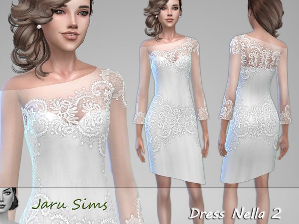  The Sims Resource: Dress Nella 2 by Jaru Sims