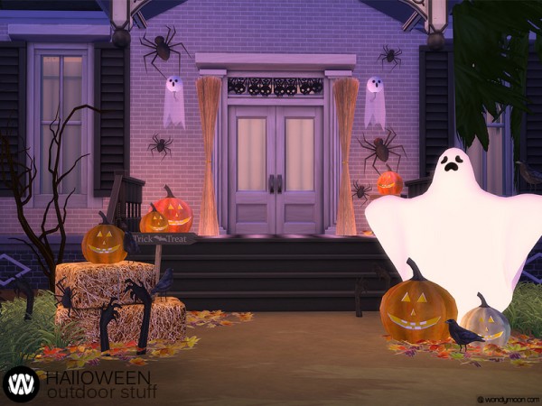  The Sims Resource: Halloween Outdoor Stuff by wondymoon