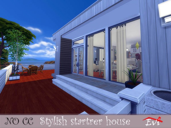  The Sims Resource: Stylish Starter House by evi