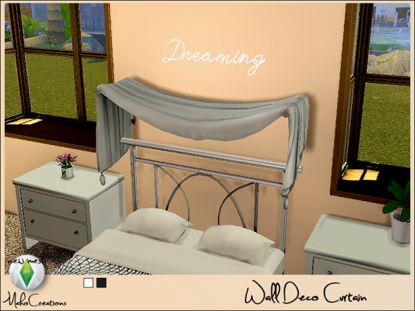  The Sims Resource: Wall Deco Curtain by MahoCreations