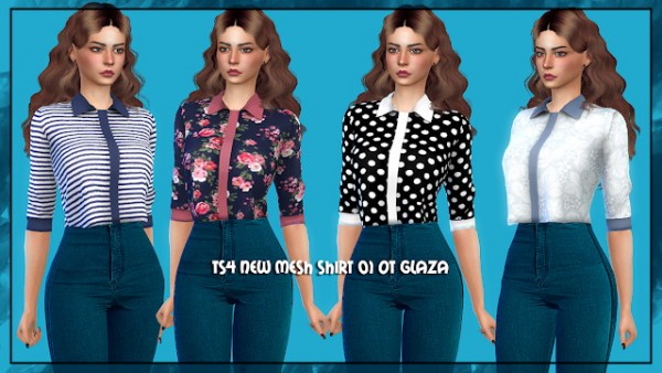 All by Glaza: Shirt 01 • Sims 4 Downloads