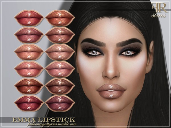  The Sims Resource: Emma Lipstick by FashionRoyaltySims