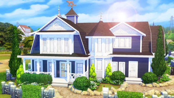  Aveline Sims: Blue Brindleton Home