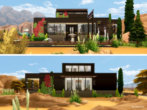  The Sims Resource: Black Concept house by Lhonna