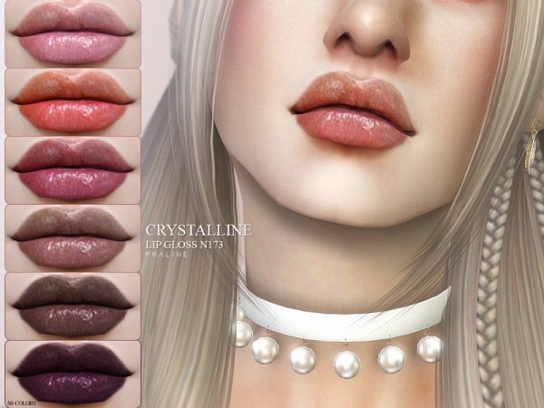  The Sims Resource: Crystalline Lipgloss N173 by PralineSims