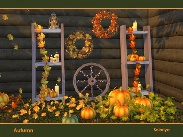  The Sims Resource: Autumn outdoor decor by soloriya