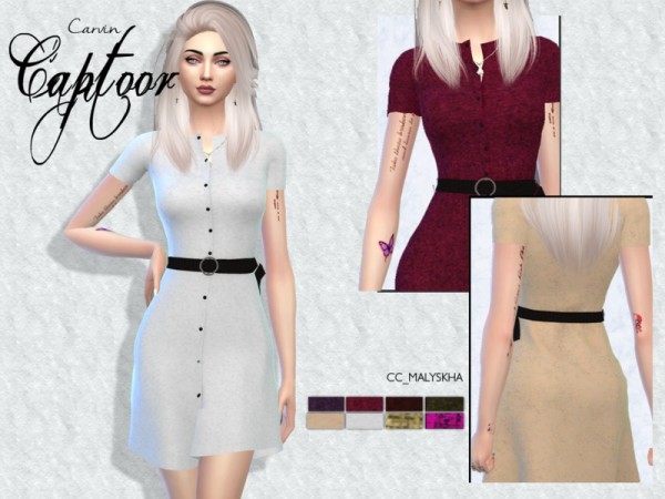  The Sims Resource: Malyskha dress by carvin captoor