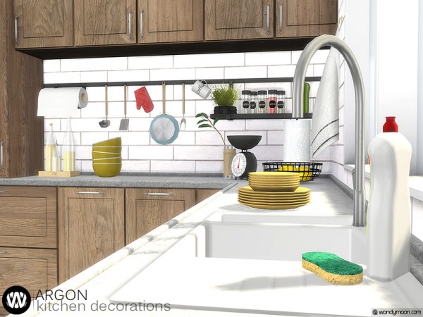  The Sims Resource: Argon Kitchen Decorations by wondymoon