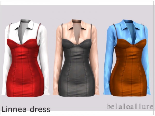  The Sims Resource: Linnea dress by belal1997
