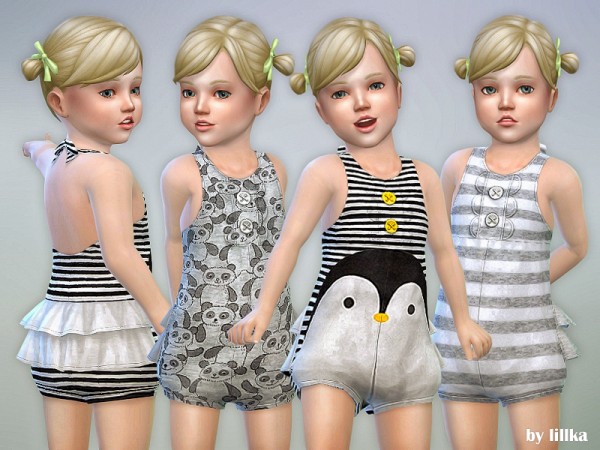  The Sims Resource: Toddler Summer Romper by lillka