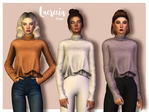  The Sims Resource: Lucrecia Sweater by laupipi