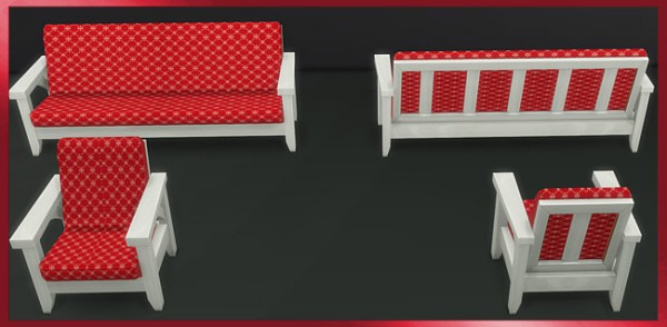  Blackys Sims 4 Zoo: Armchair and Sofa by weckermaus