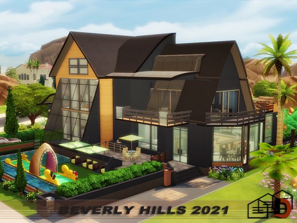  The Sims Resource: Beverly Hills 2021 house by Danuta720