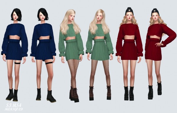  SIMS4 Marigold: Knit Two Piece