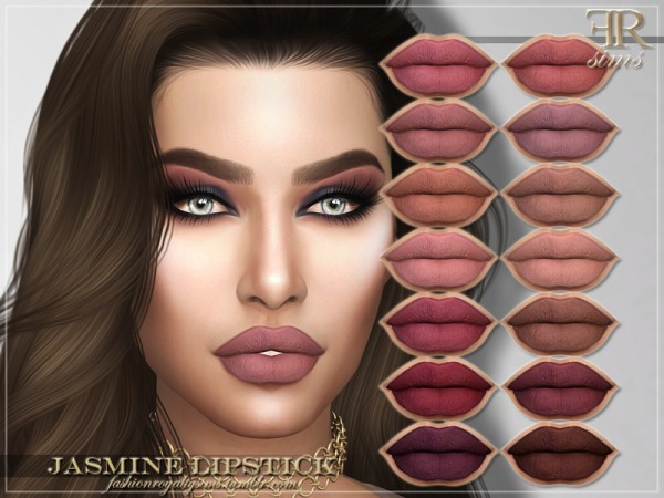  The Sims Resource: Jasmine Lipstick by FashionRoyaltySims