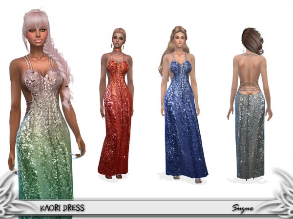  The Sims Resource: Kaori Dress by Suzue