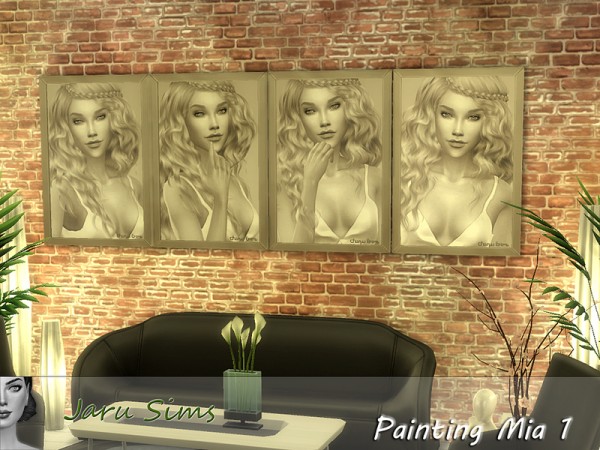  The Sims Resource: Painting Mia 1 by Jaru Sims