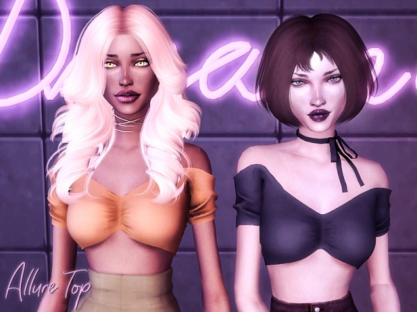  The Sims Resource: Allure Top by Genius666
