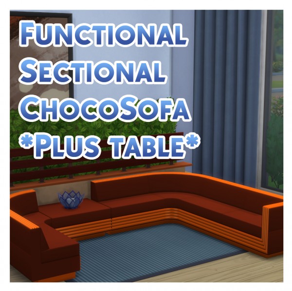  Mod The Sims: Choco Sofa and Tableb by Menaceman44