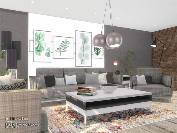  The Sims Resource: Fleek Livingroom by ArtVitalex