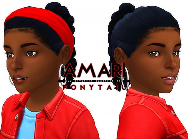  Onyx Sims: Amari Hair